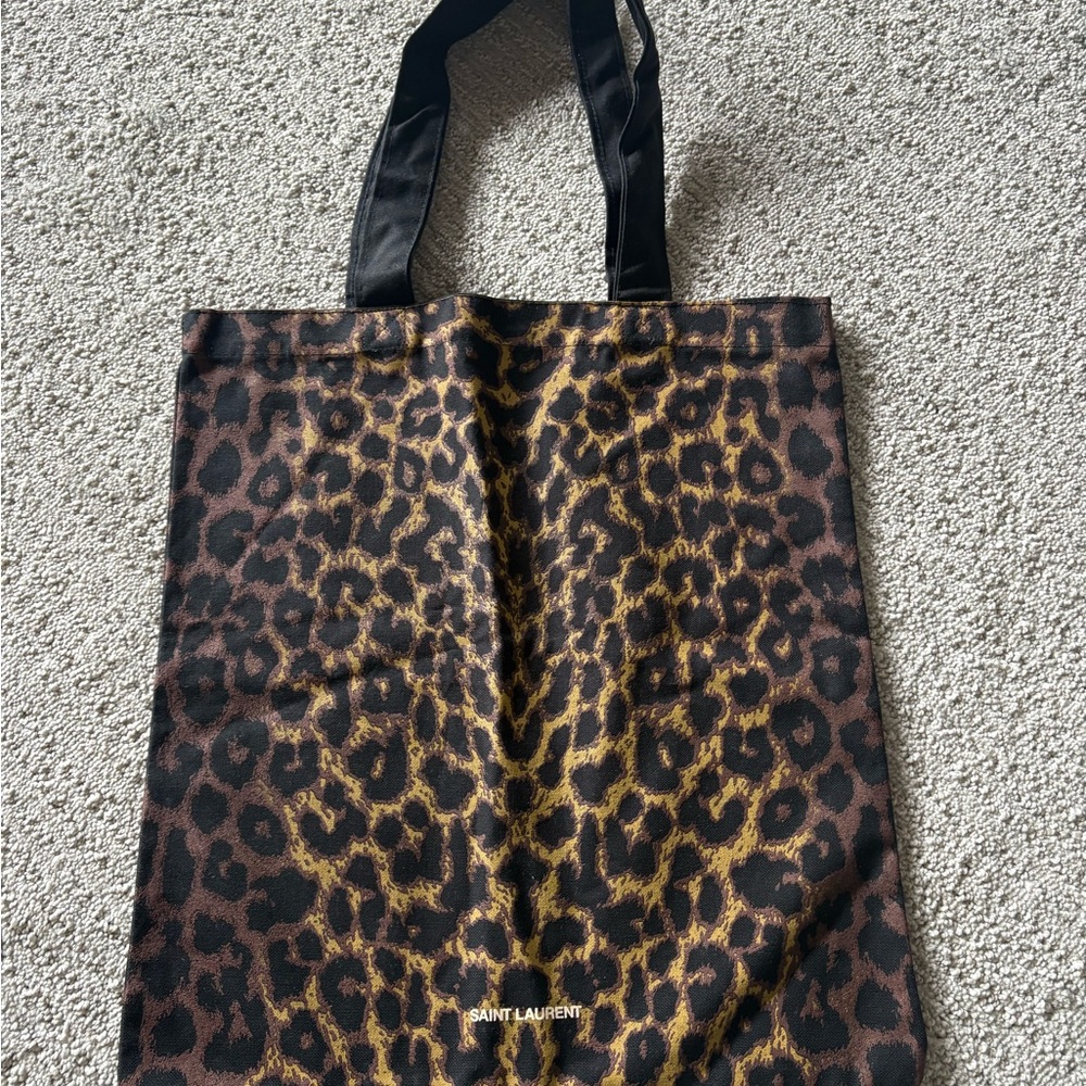 Saint Laurent Leopard Print Tote Bag - Picture 2 of 2